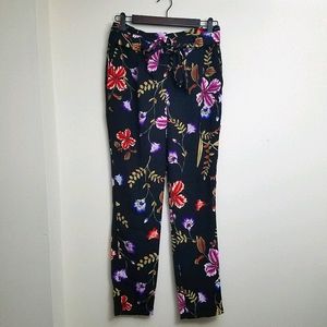 Express floral high rise pants